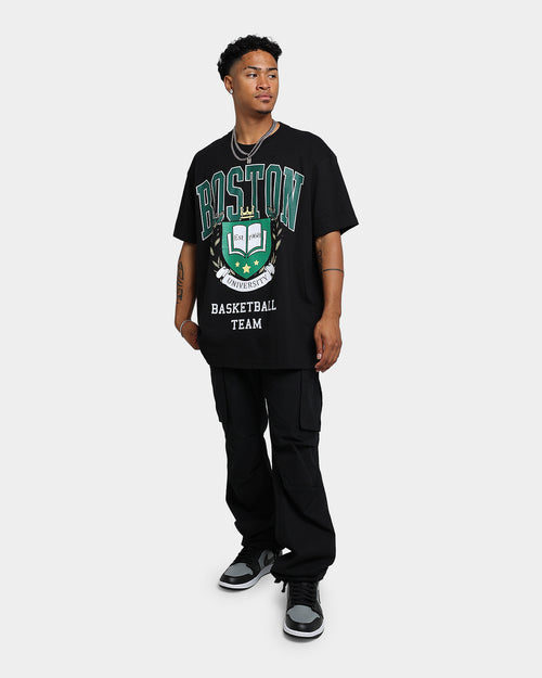 Goat Crew University Of Boston Basketball T-Shirt Black