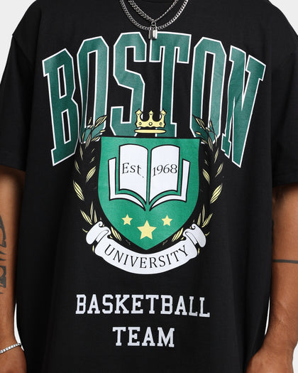 Goat Crew University Of Boston Basketball T-Shirt Black
