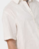 Loiter Utopia Lined Blend Button Up Ecru