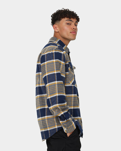 Brixton Bowery Flannel Jacket Moonlit Ocean