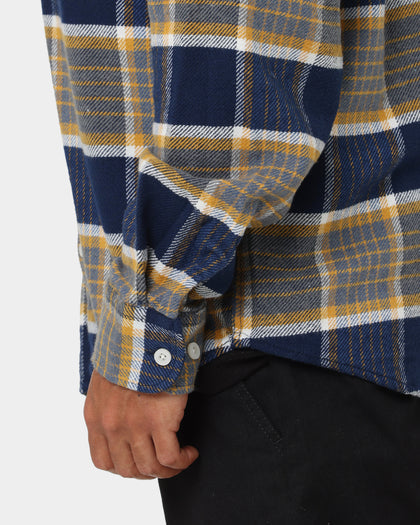 Brixton Bowery Flannel Jacket Moonlit Ocean