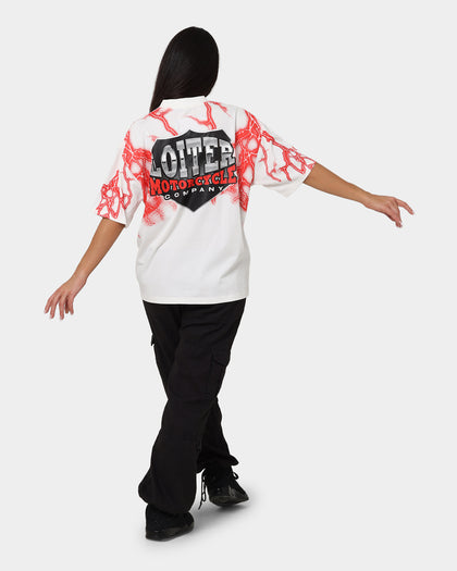 Loiter Lightning Eagle T-Shirt Charcoal