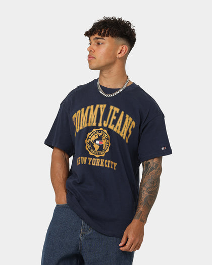 Tommy Jeans TJM College Logo T-Shirt Twilight Navy
