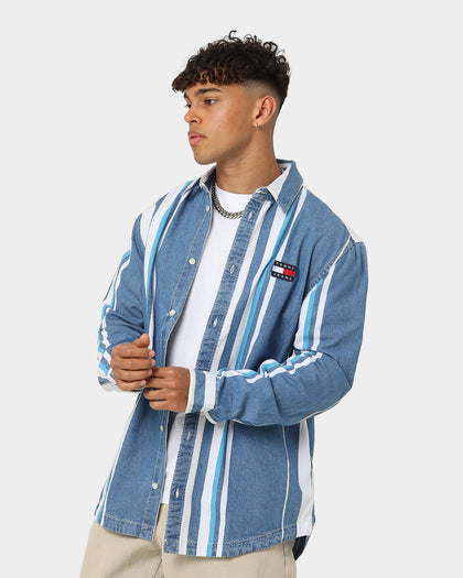 Tommy Jeans TJM Stripe Denim Shirt Denim Medium