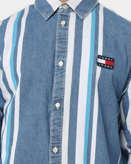 Tommy Jeans TJM Stripe Denim Shirt Denim Medium
