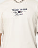Tommy Jeans TJM Timeless Font T-Shirt Ancient White