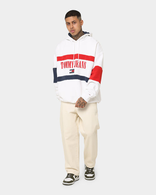 Tommy Jeans Skater Archive Block Hoodie White