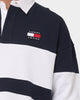 Tommy Jeans Skater Archive Block Rugby Polo Shirt Twilight Navy