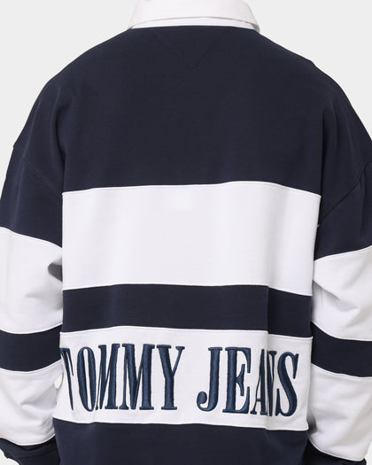 Tommy Jeans Skater Archive Block Rugby Polo Shirt Twilight Navy