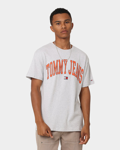 Tommy Jeans TJM Classic Collegiate T-Shirt Silver Grey Heather