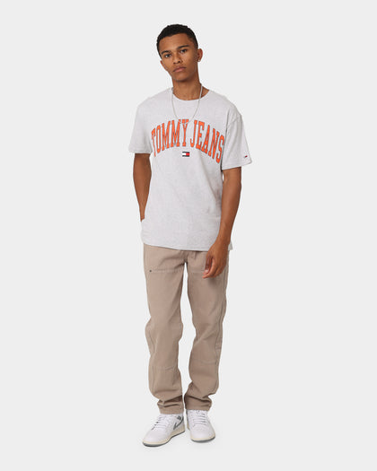 Tommy Jeans TJM Classic Collegiate T-Shirt Silver Grey Heather