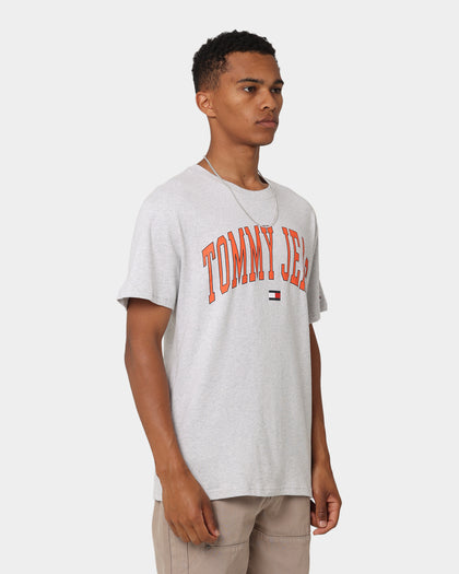Tommy Jeans TJM Classic Collegiate T-Shirt Silver Grey Heather