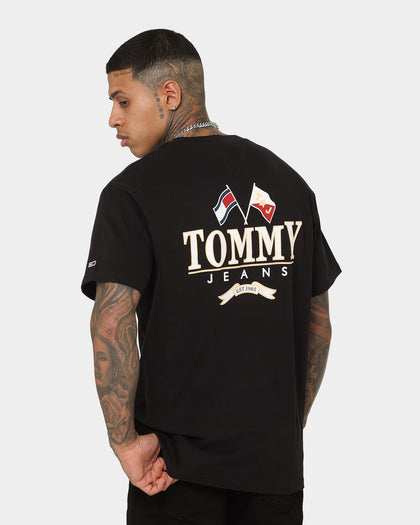 Tommy Jeans TJM Relaxed Modern Prep Back Logo T-Shirt Black
