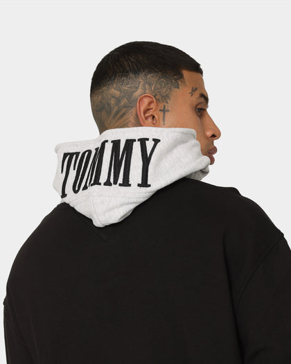 Tommy Jeans TJM Relaxed Block Mix Media Hoodie Black