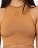 Puma Women's Infuse EvoKnit Cropped Top Desert Tan