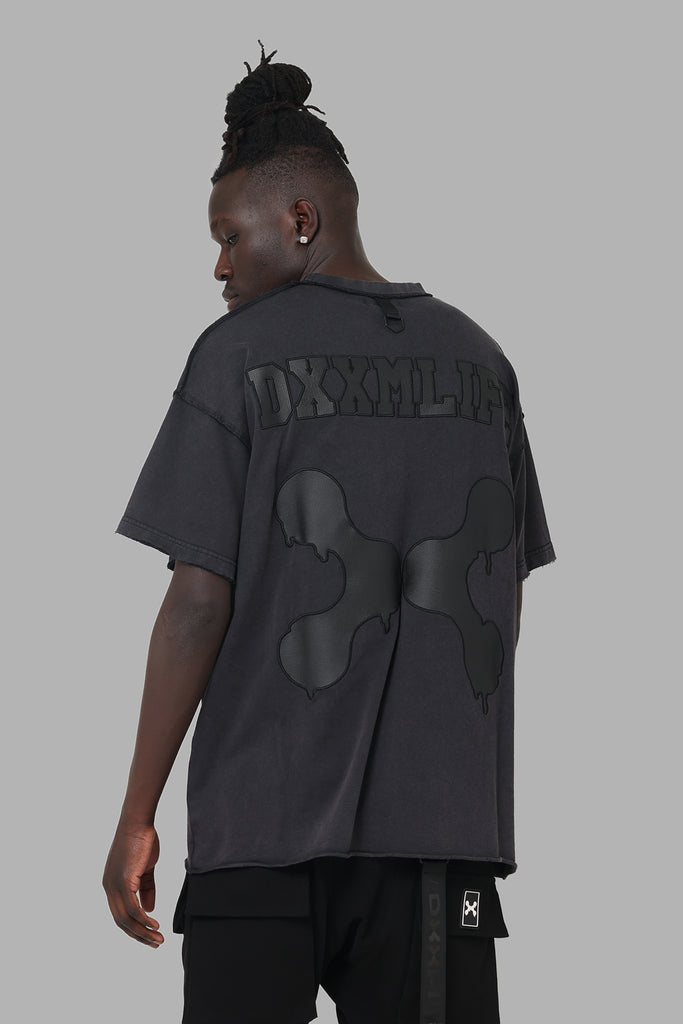 DXXMLife L-5 Txnal Oversized T-Shirt Black/Black | Culture Kings US