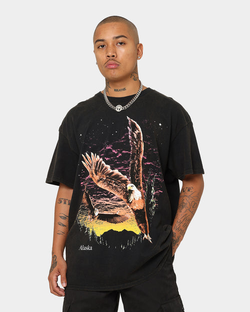 American Thrift Alaska Vintage T-Shirt Washed Black