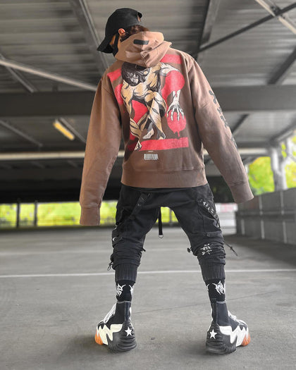 DXXMLIFE X Attack On Titan Eren DXXM Hxxdie Vintage Brown