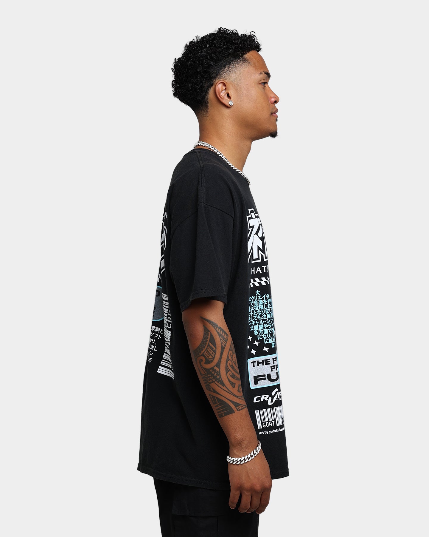 Goat Crew X Hatsune Miku Future Sound Vintage T-Shirt Washed Black