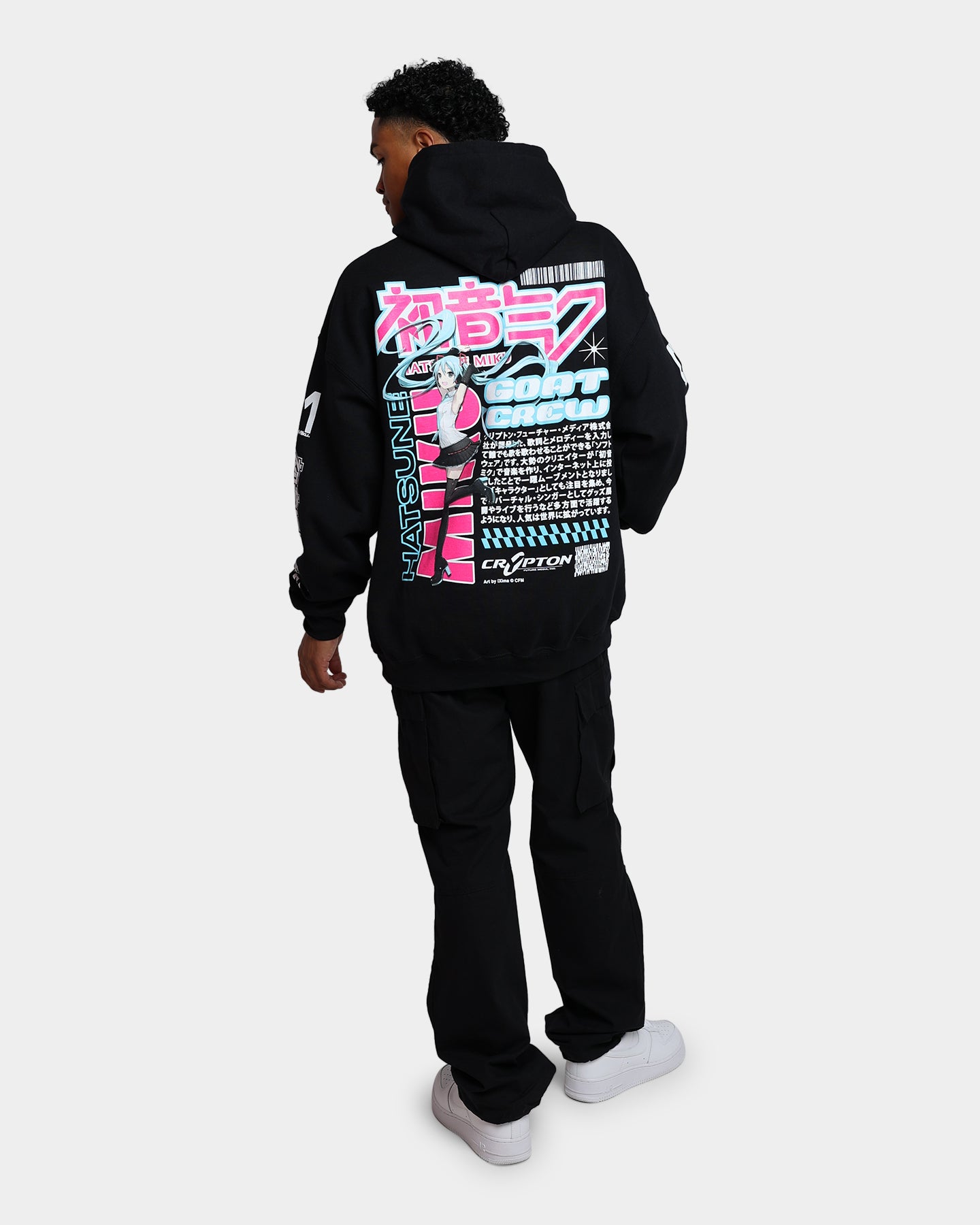 Goat Crew X Hatsune Miku Magazine Hoodie Black | Culture