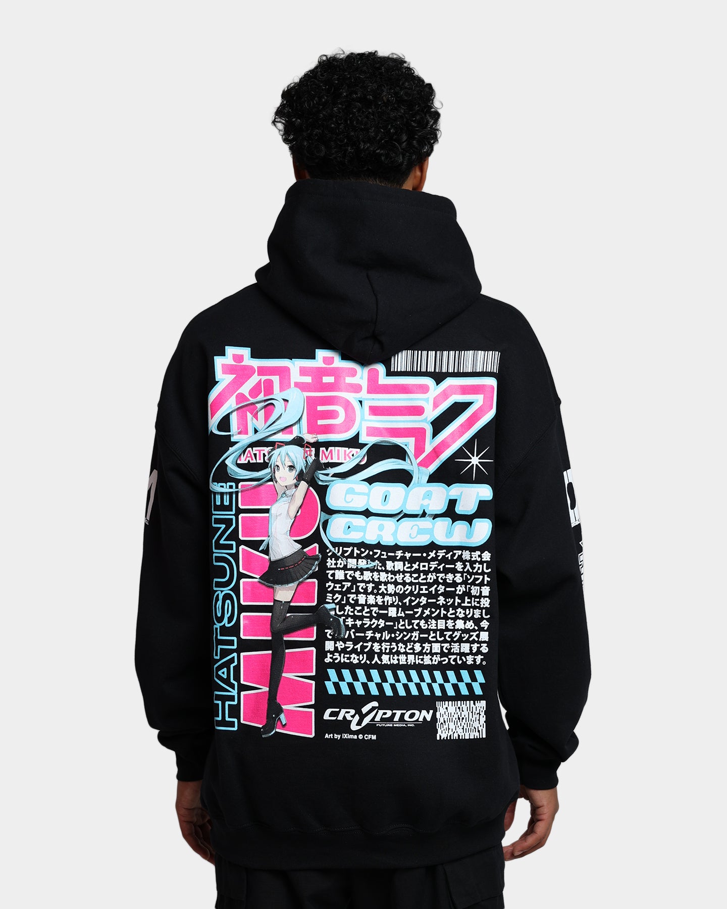 Goat Crew X Hatsune Miku Magazine Hoodie Black | Culture