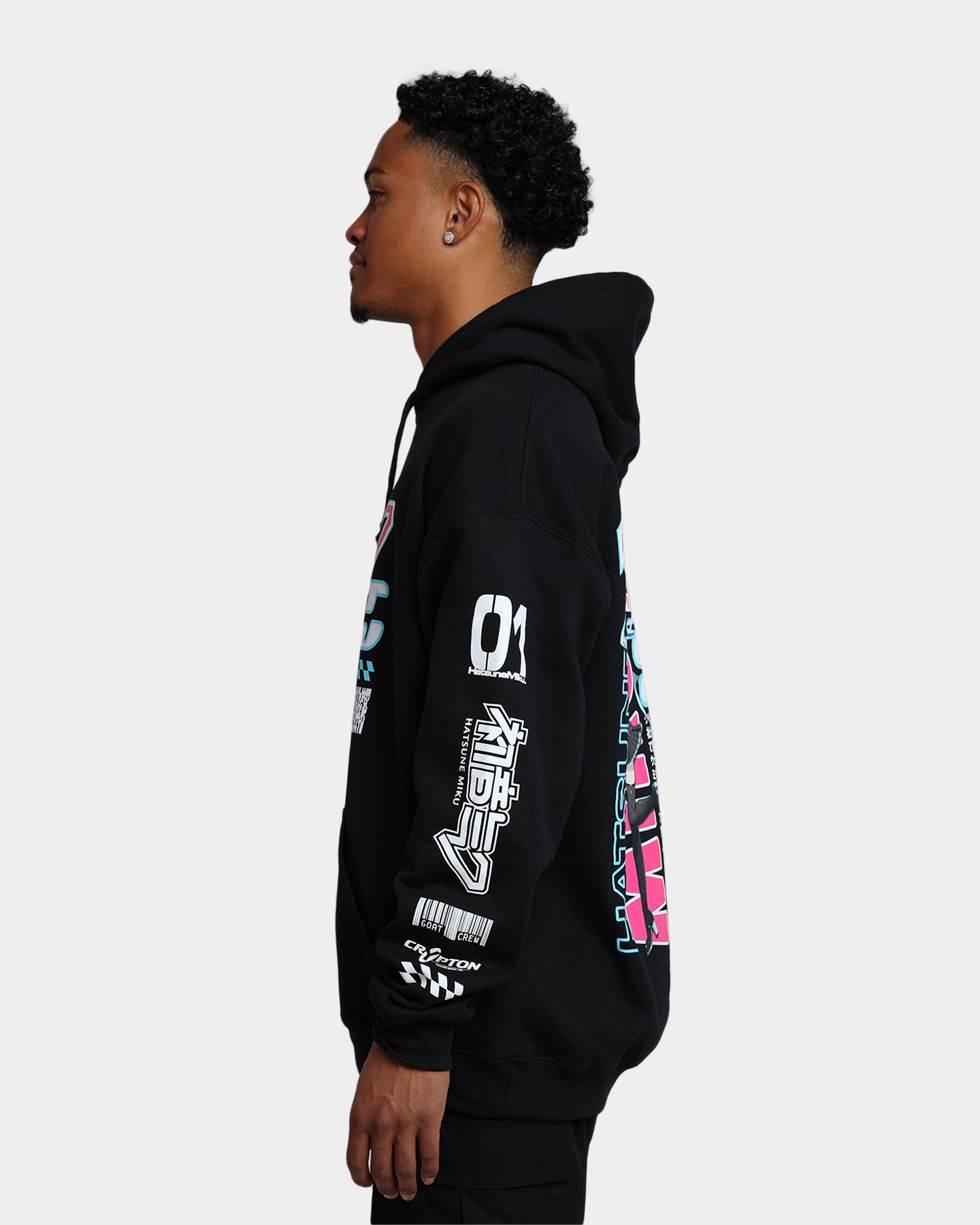 Goat Crew X Hatsune Miku Magazine Hoodie Black | Culture Kings US