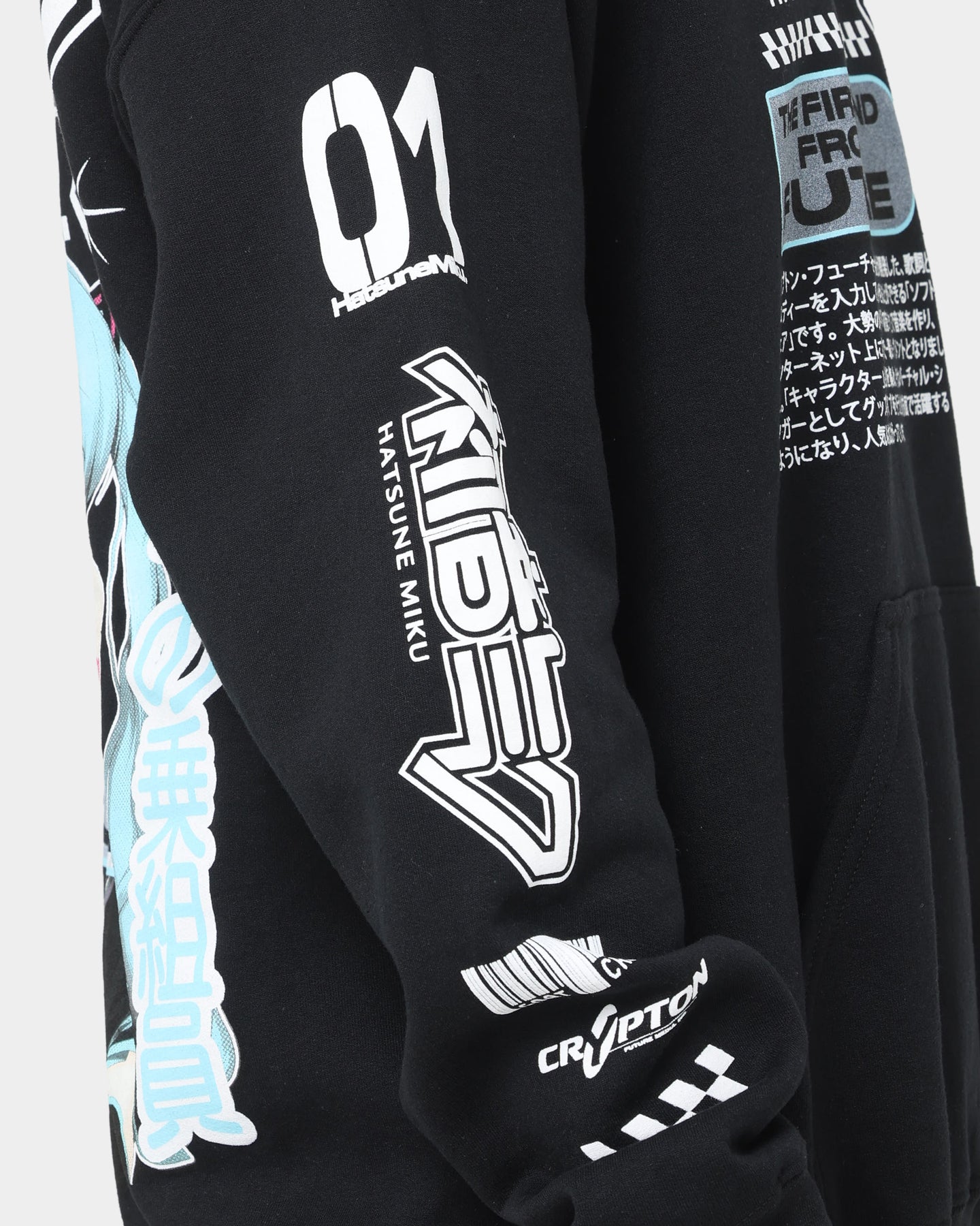 mikuru Goat Crew X Hatsune Miku Future Sound Hoodie Black | Culture Kings US