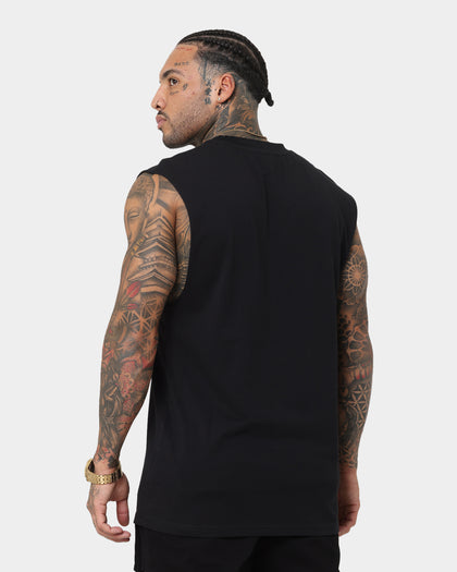 Saint Morta Graveyard Oversized Muscle T-Shirt Black/Gold