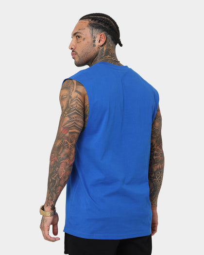 Saint Morta Graveyard Oversized Muscle T-Shirt Royal/Gold