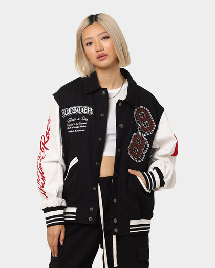 Loiter Human Varsity Jacket Black