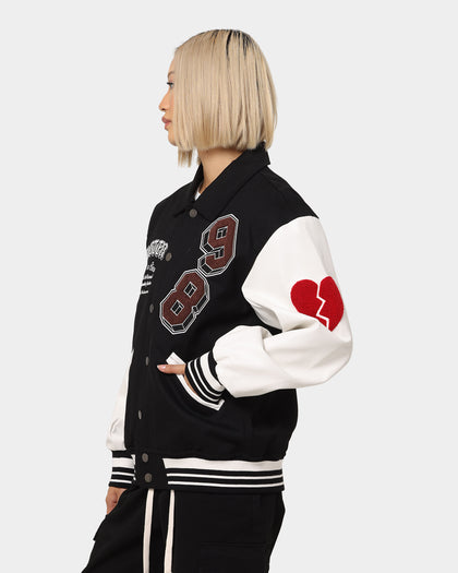 Loiter Human Varsity Jacket Black