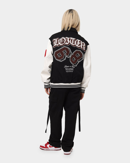 Loiter Human Varsity Jacket Black