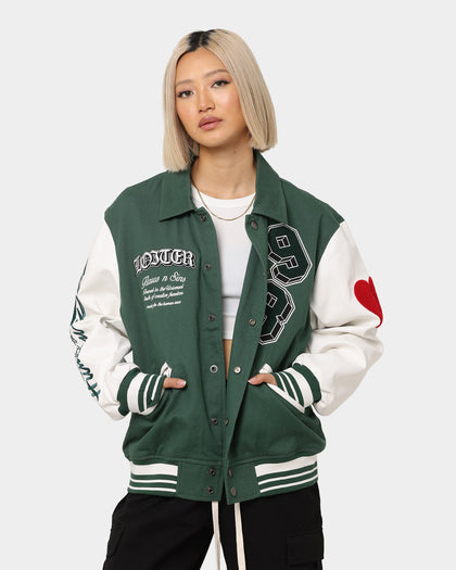 Loiter Human Varsity Jacket Green