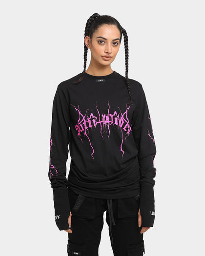The Anti Order Youthquake Legion Long Sleeve T-Shirt Black/Pink