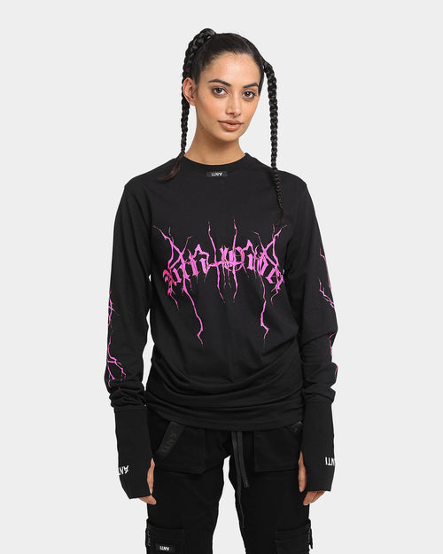 The Anti Order Youthquake Legion Long Sleeve T-Shirt Black/Pink