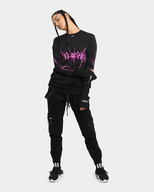 The Anti Order Youthquake Legion Long Sleeve T-Shirt Black/Pink