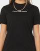 Calvin Klein Women's Shrunken Institutional T-Shirt Ck Black