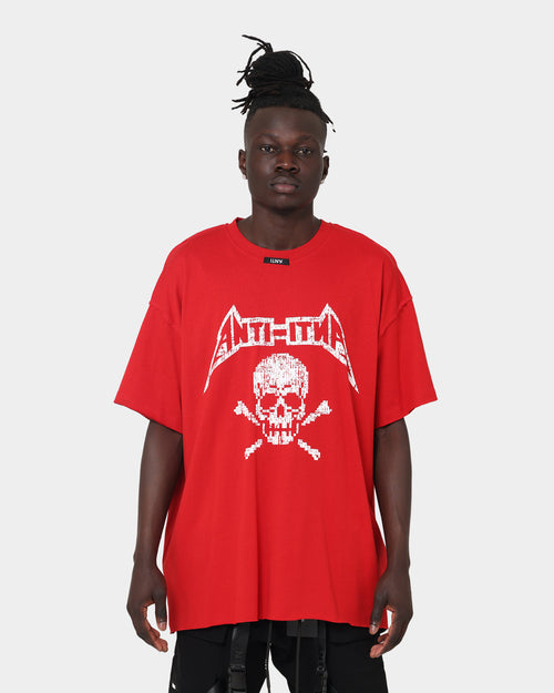 The Anti Order Death Metal Oversized T-Shirt Red/White