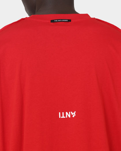 The Anti Order Death Metal Oversized T-Shirt Red/White