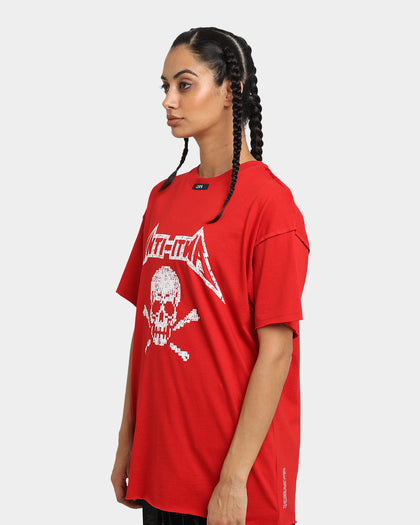 The Anti Order Death Metal Oversized T-Shirt Red/White
