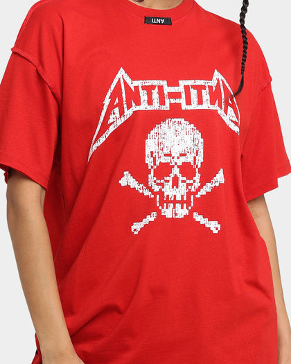 The Anti Order Death Metal Oversized T-Shirt Red/White