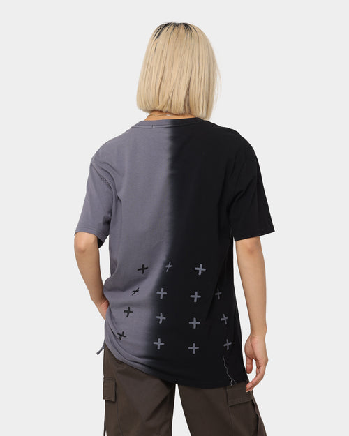 Ksubi Kult Kash 2-Tone T-Shirt Black