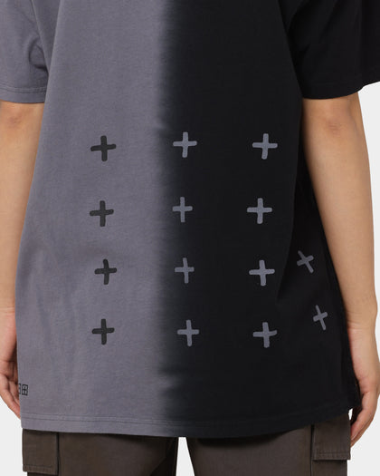 Ksubi Kult Kash 2-Tone T-Shirt Black