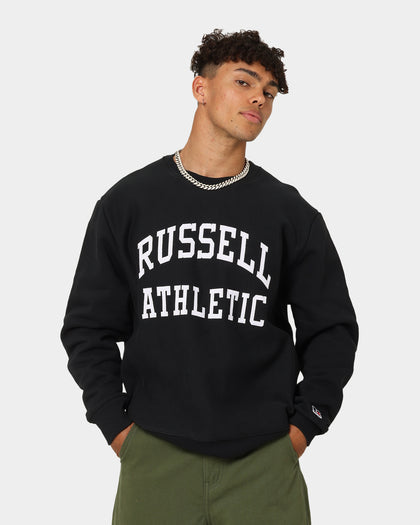 Russell Athletic Appliqué Arch Brand Crewneck Black
