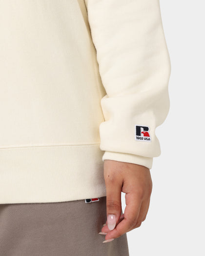 Russell Athletic Applique Arch Brand Crewneck Soy