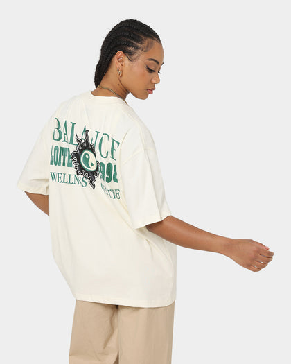 Loiter Balance T-Shirt Ecru