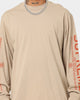 Supreme Intarsia Sleeve Long Sleeve T-Shirt Stone