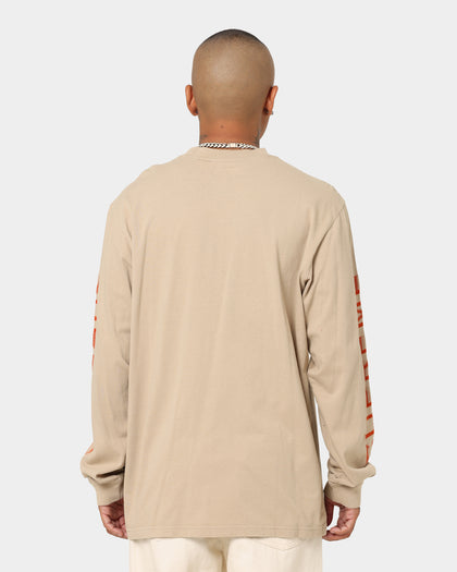 Supreme Intarsia Sleeve Long Sleeve T-Shirt Stone