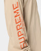 Supreme Intarsia Sleeve Long Sleeve T-Shirt Stone