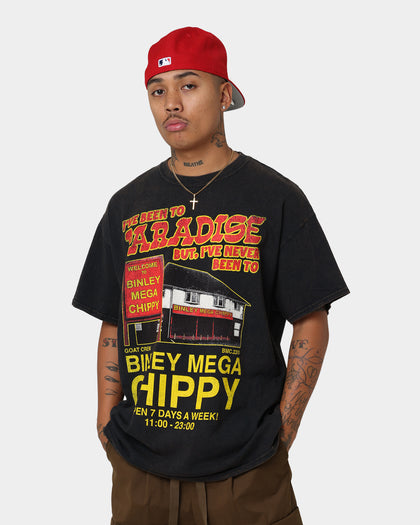 Goat Crew Bingley Mega Chippy Vintage T-Shirt Black Wash